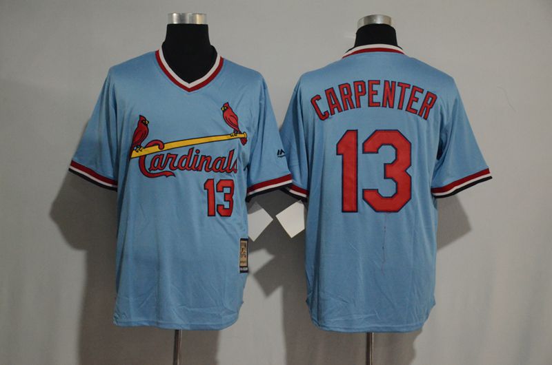 2017 MLB St Louis Cardinals #13 Cartenper blue jersey->chicago blackhawks->NHL Jersey